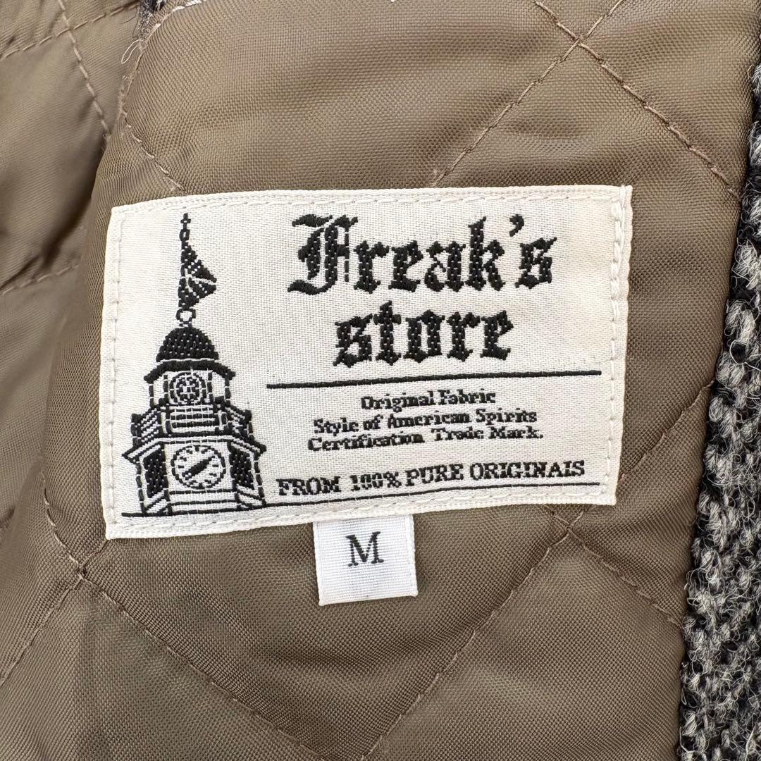 【美品】ハリスツイード×FreaksStore チェスターコート ヘリンボーン