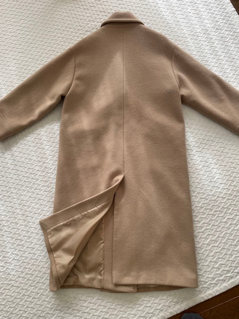 ダブルブレストコート ベージュ