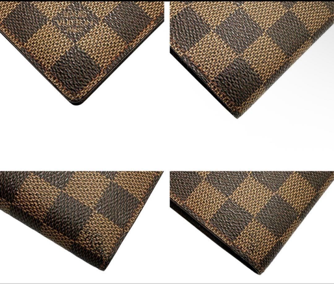 【極美品】 ルイヴィトン ダミエ柄 二つ折り財布