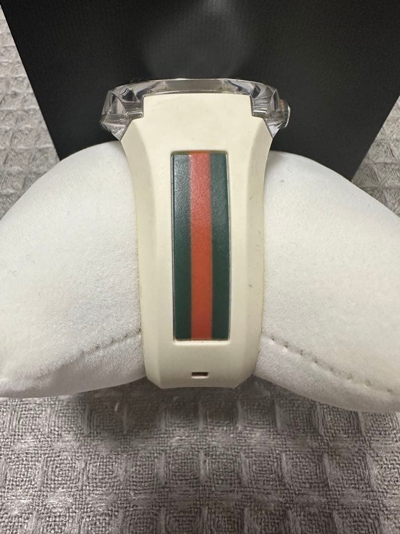 GUCCIシェリーライン　ラバーベルト腕時計　ジャンク品