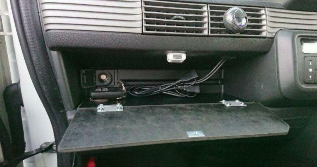 N-VAN専用　ハンドメイドテーブル改＆インパネトレイセット！3Dカーボン仕様！