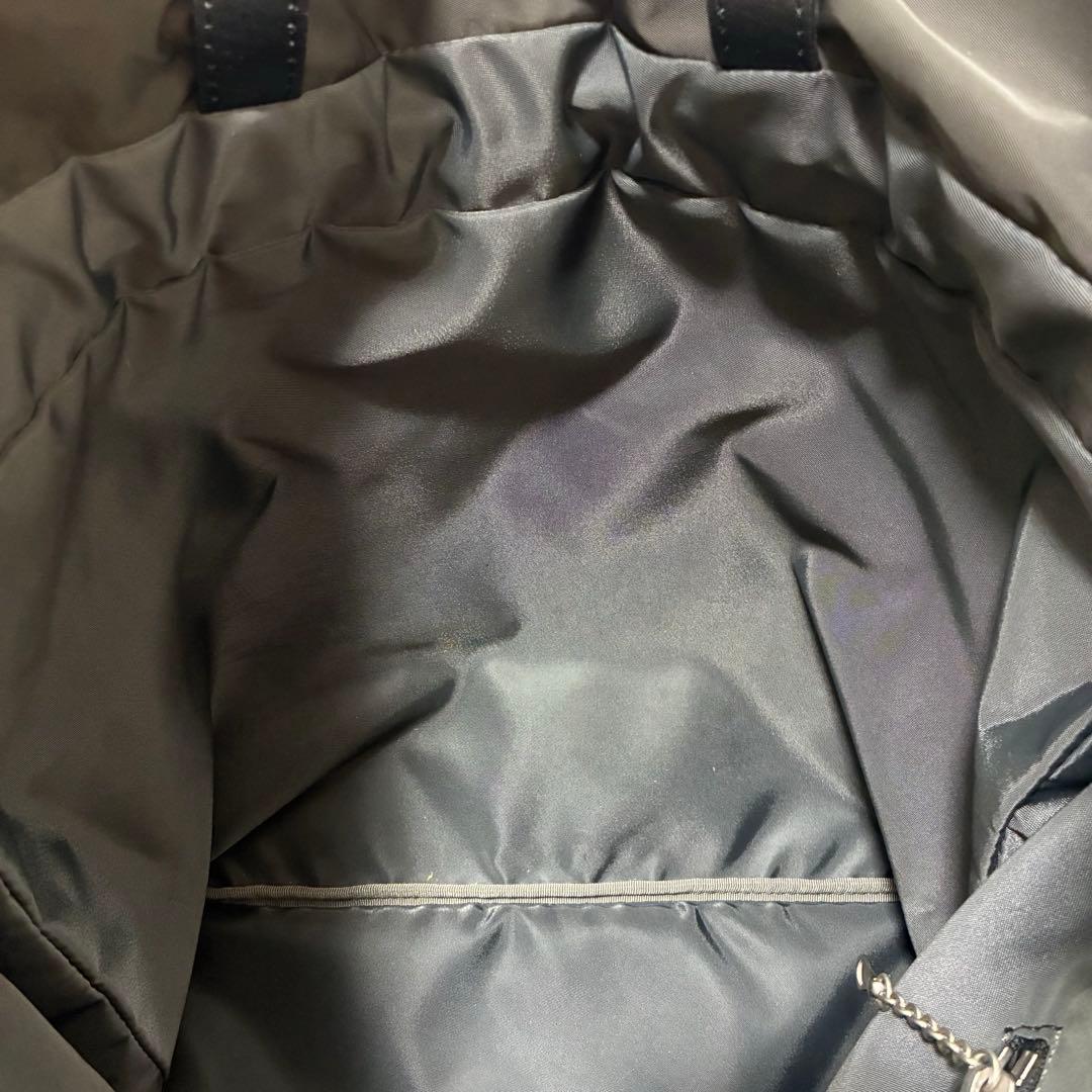 美品 ヒロコハヤシ LUINI ルイーニ ネイビー ミニマル トートバッグ A4