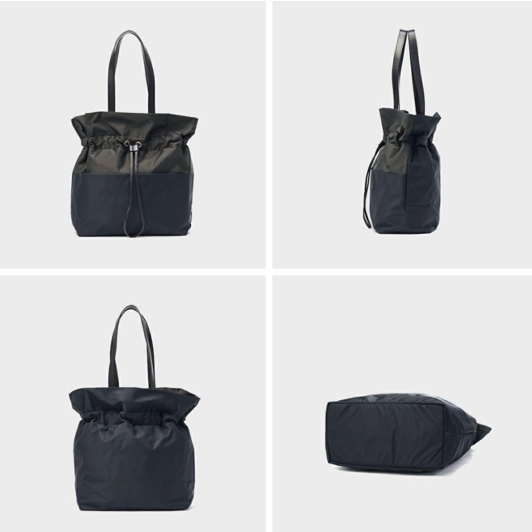 美品 ヒロコハヤシ LUINI ルイーニ ネイビー ミニマル トートバッグ A4