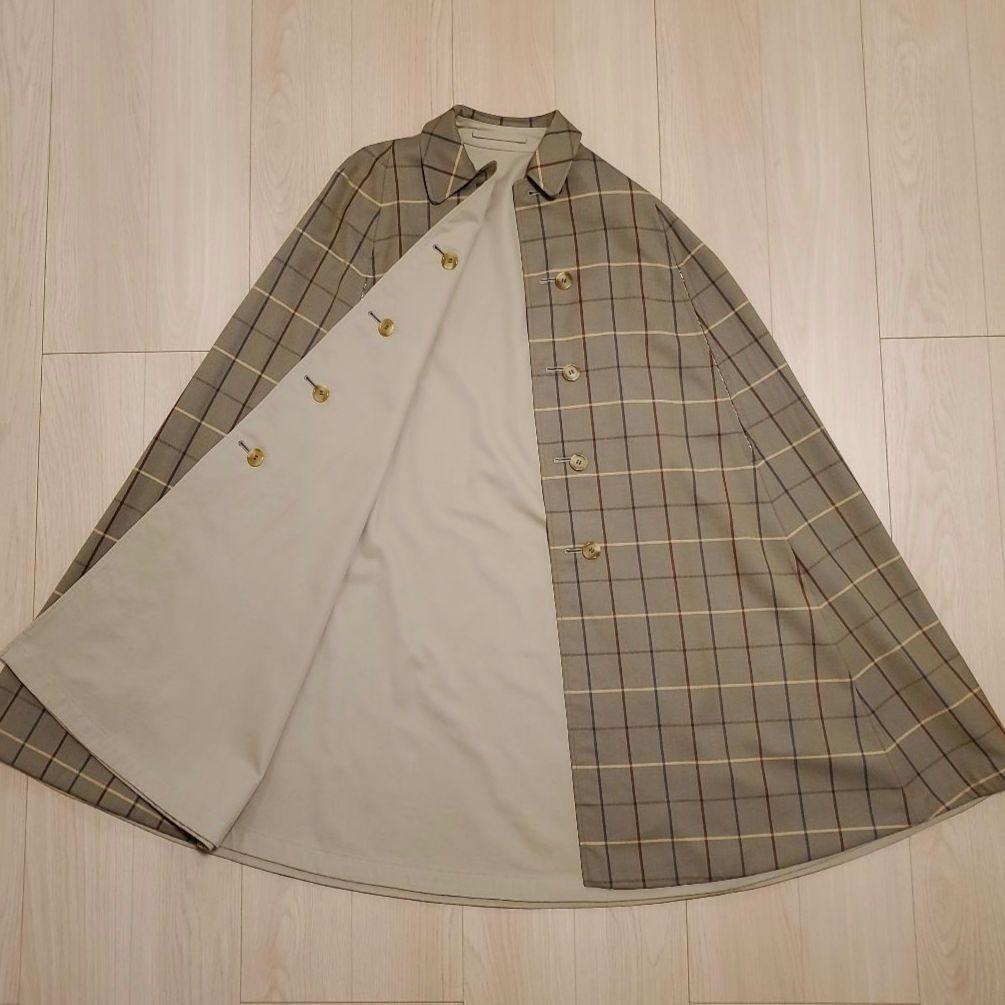 丸善　英国製　ケープコート　リバーシブル　BURBERRY　帽子　ハット