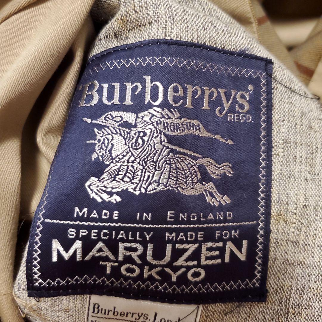 丸善　英国製　ケープコート　リバーシブル　BURBERRY　帽子　ハット