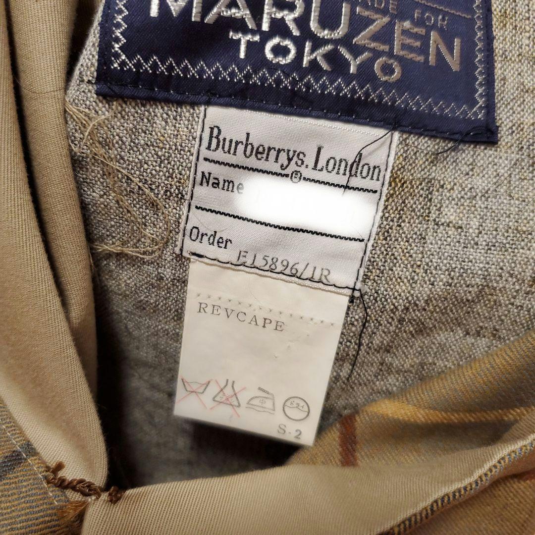 丸善　英国製　ケープコート　リバーシブル　BURBERRY　帽子　ハット