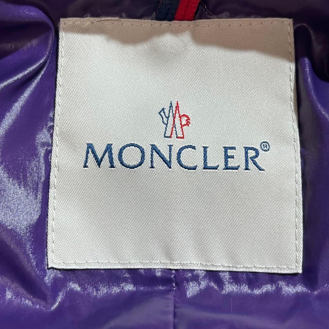 希少カラー✨美品✨MONCLER　ダウンベスト　サイズ0 パープル ロゴ