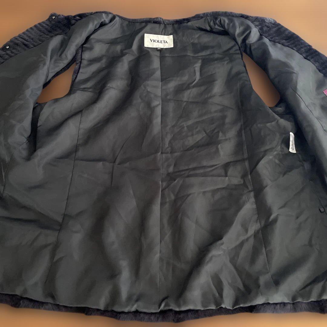 VIOLETA ダークネイビーファーベスト