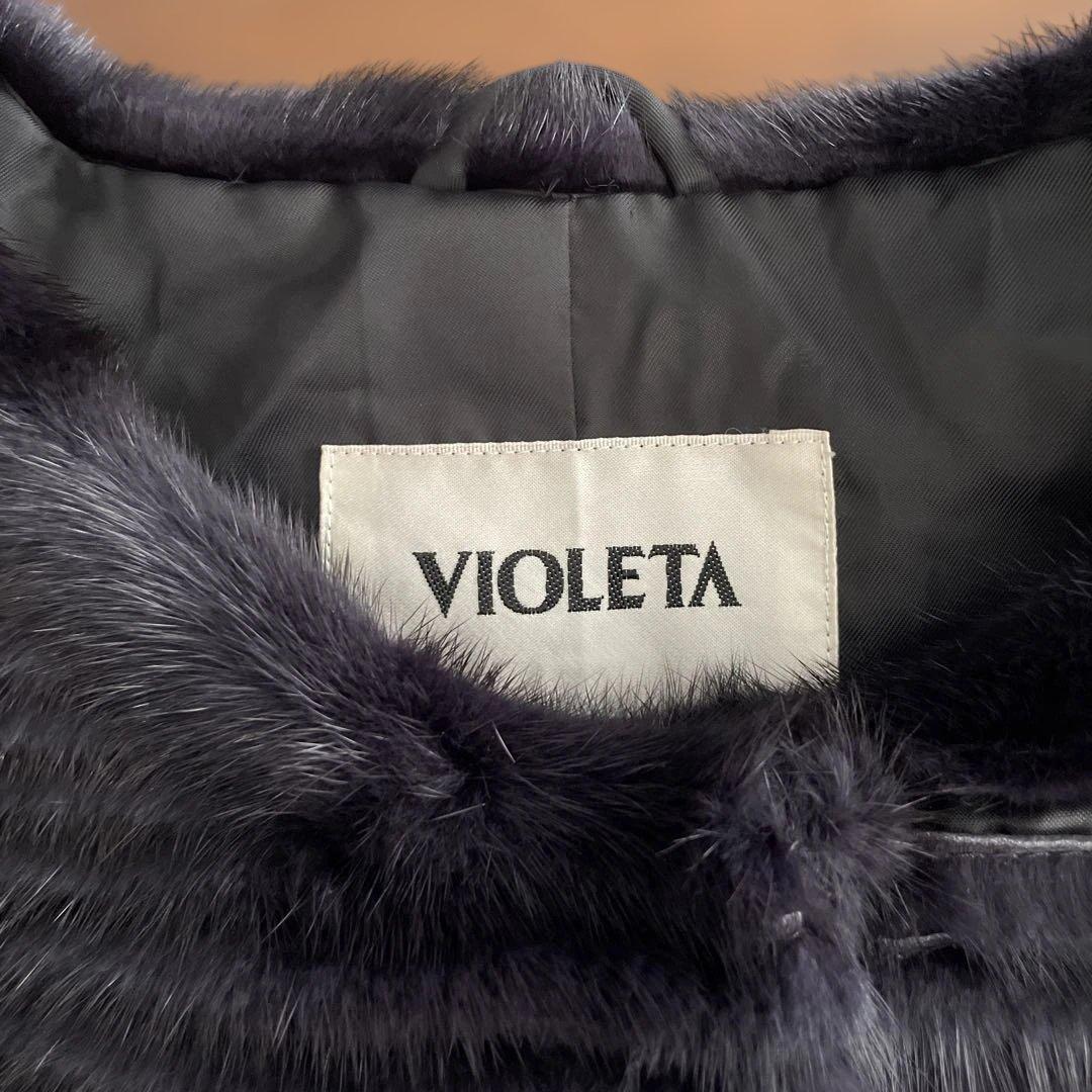 VIOLETA ダークネイビーファーベスト
