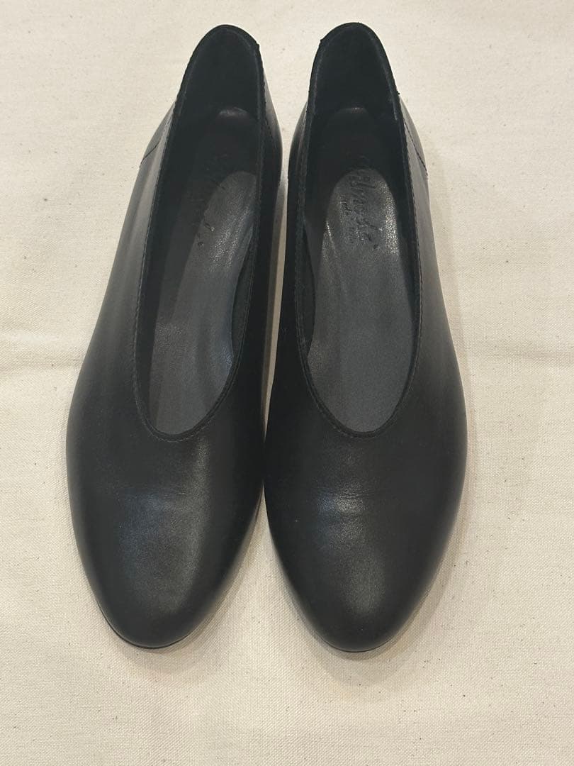 stilmodaスティルモーダイタリア製ローヒールパンプスブラック本革