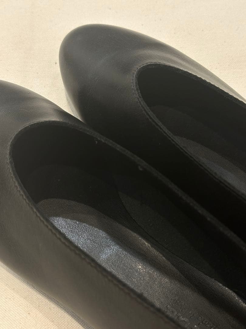 stilmodaスティルモーダイタリア製ローヒールパンプスブラック本革