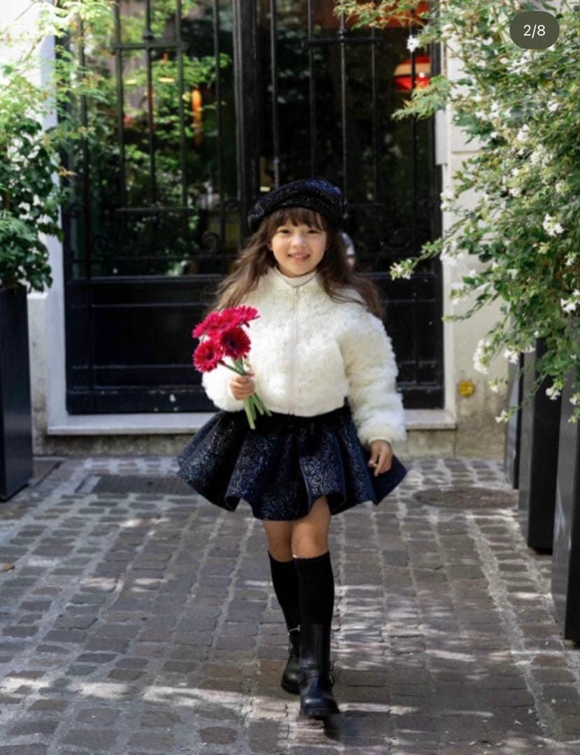 ボトムス Wonny Ribbon velvet twinkle skirt Ssize