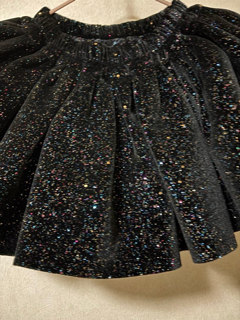 ボトムス Wonny Ribbon velvet twinkle skirt Ssize