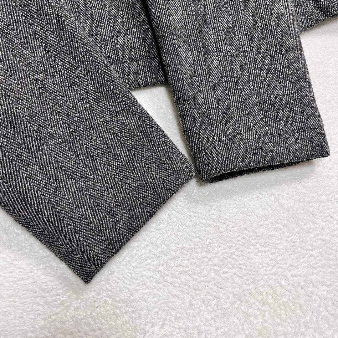 美品『A.P.C』90'sフーデッドウールコート ヘリンボーン フランス製