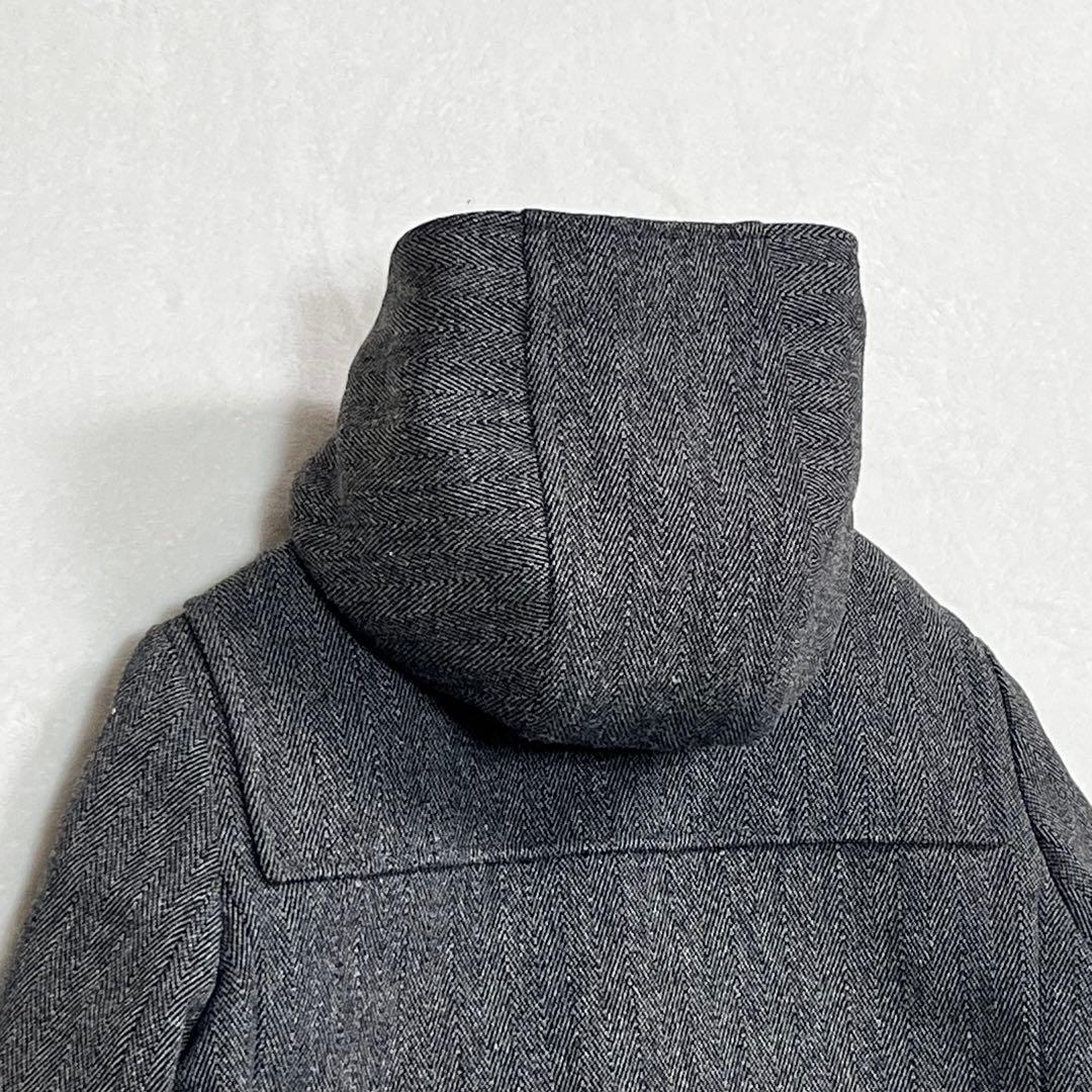 美品『A.P.C』90'sフーデッドウールコート ヘリンボーン フランス製