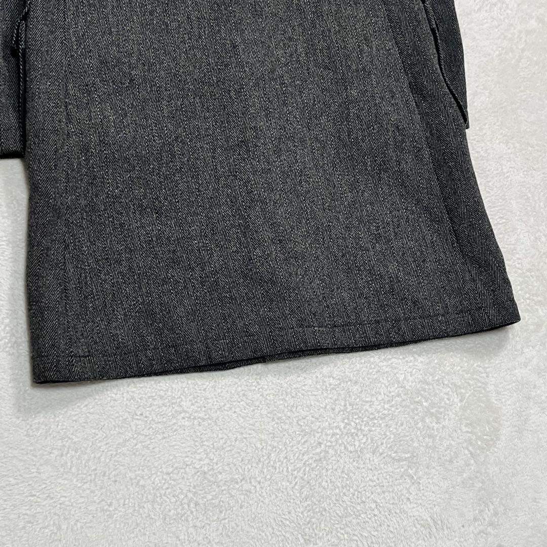 美品『A.P.C』90'sフーデッドウールコート ヘリンボーン フランス製