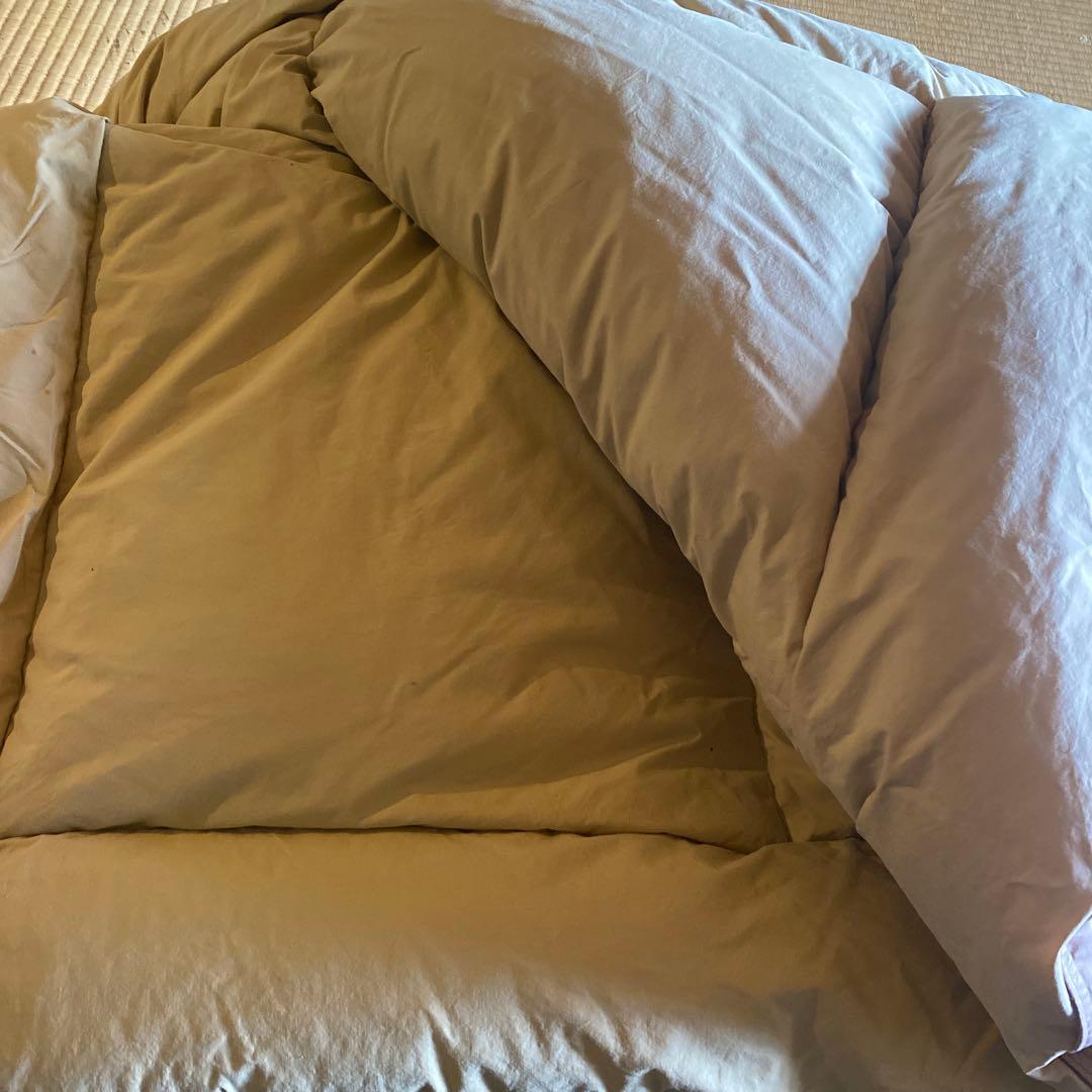 【訳あり】190×140cm 高級羽毛布団　フランスベッド　シングル　掛け布団