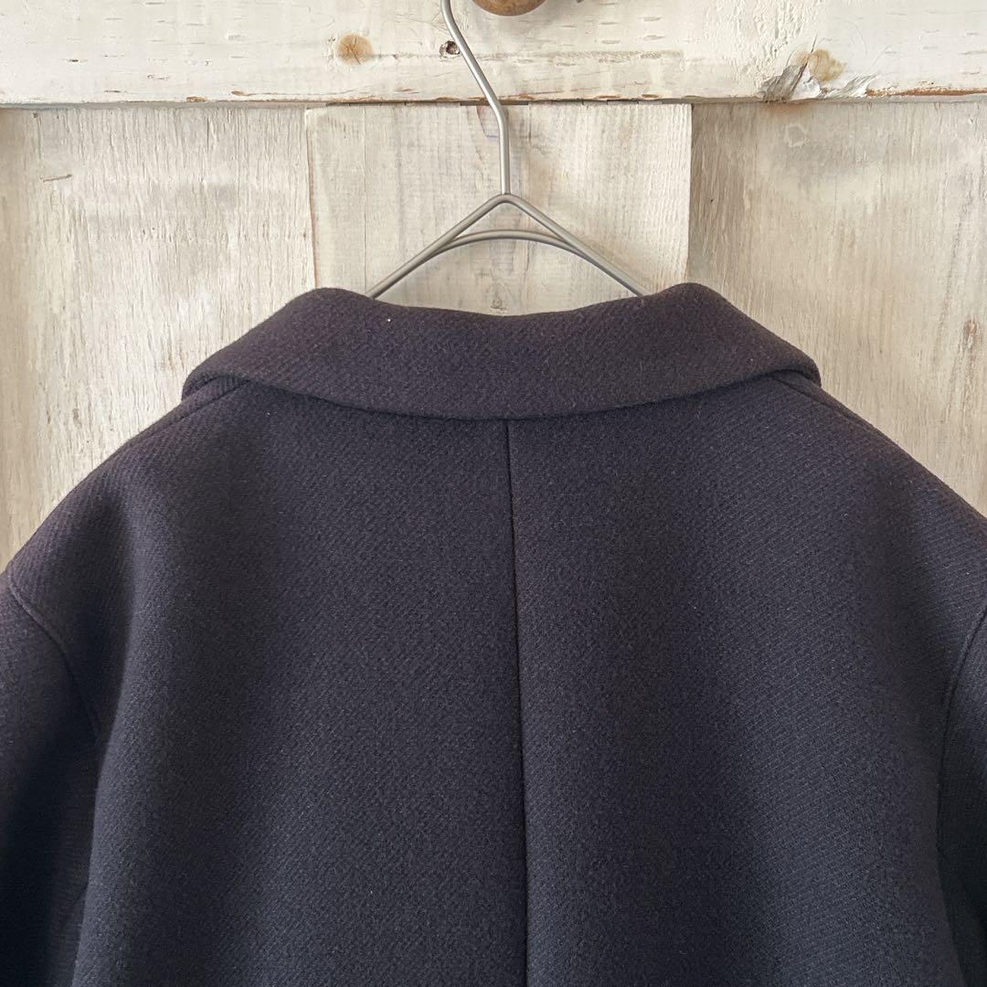 【美品】GALERIE VIE ギャルリーヴィー ウール混 チェスターコート 紺