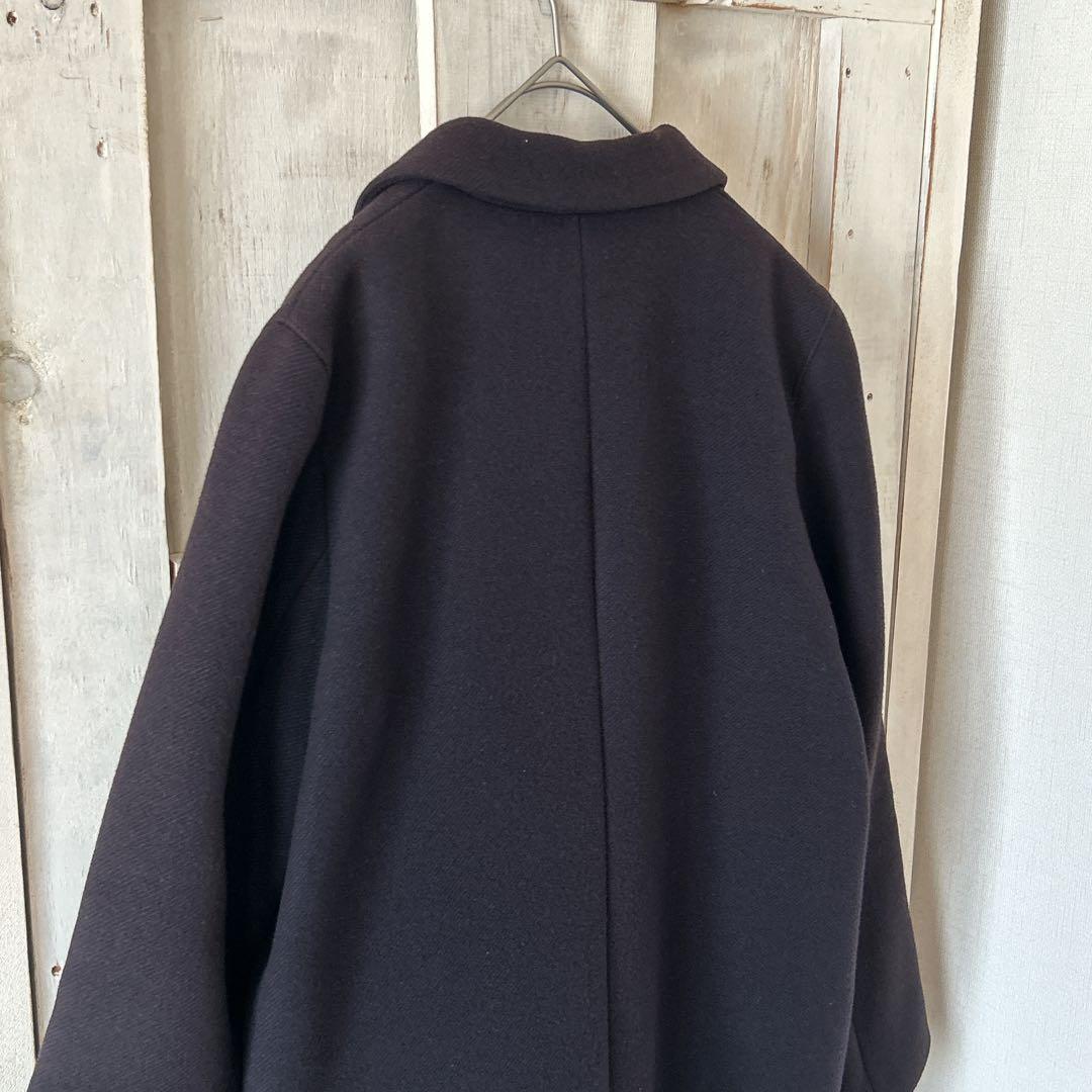 【美品】GALERIE VIE ギャルリーヴィー ウール混 チェスターコート 紺