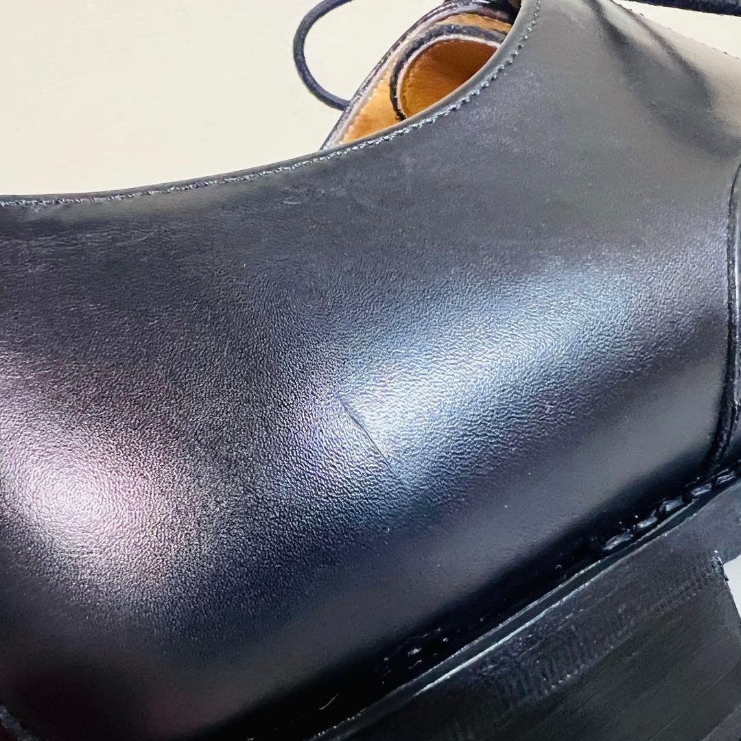 【未使用に近い】バーウィック ストレートチップ 2428 UK7 ブラック 革靴