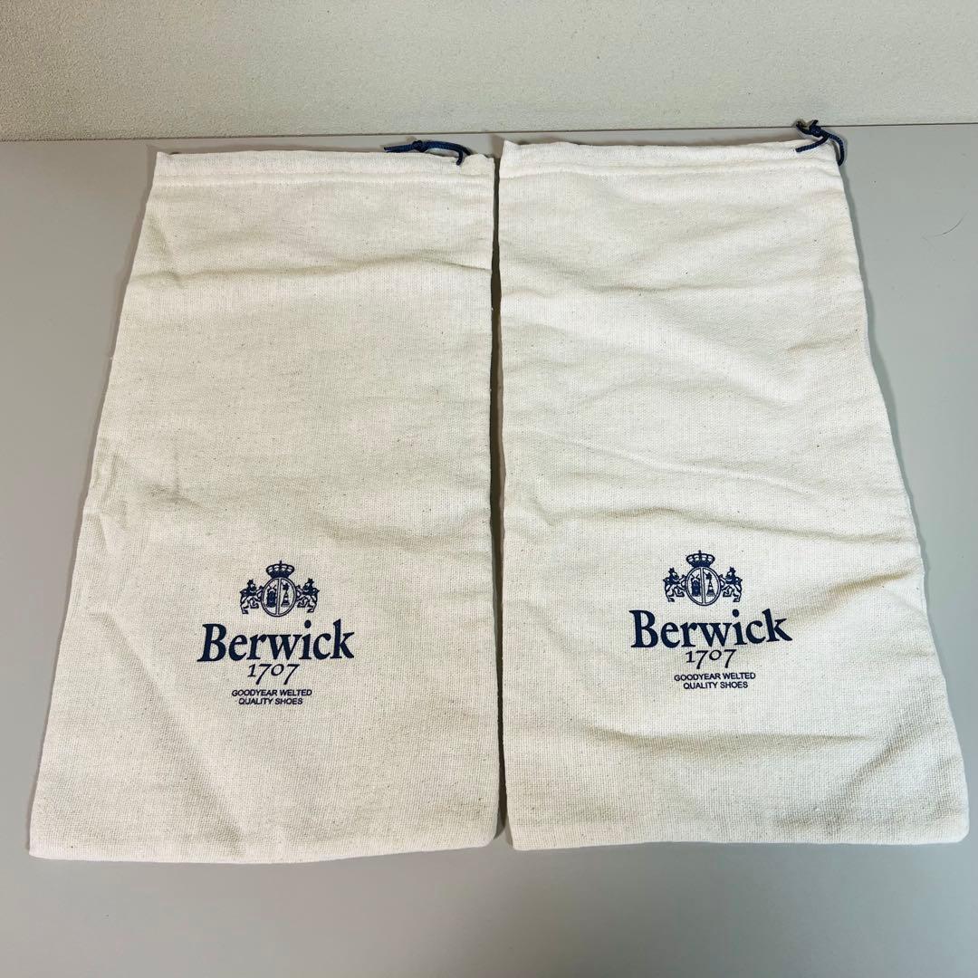 【未使用に近い】バーウィック ストレートチップ 2428 UK7 ブラック 革靴