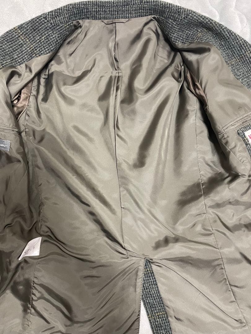 エディバウアー&ハリスツイード チェック柄ジャケット Sサイズ