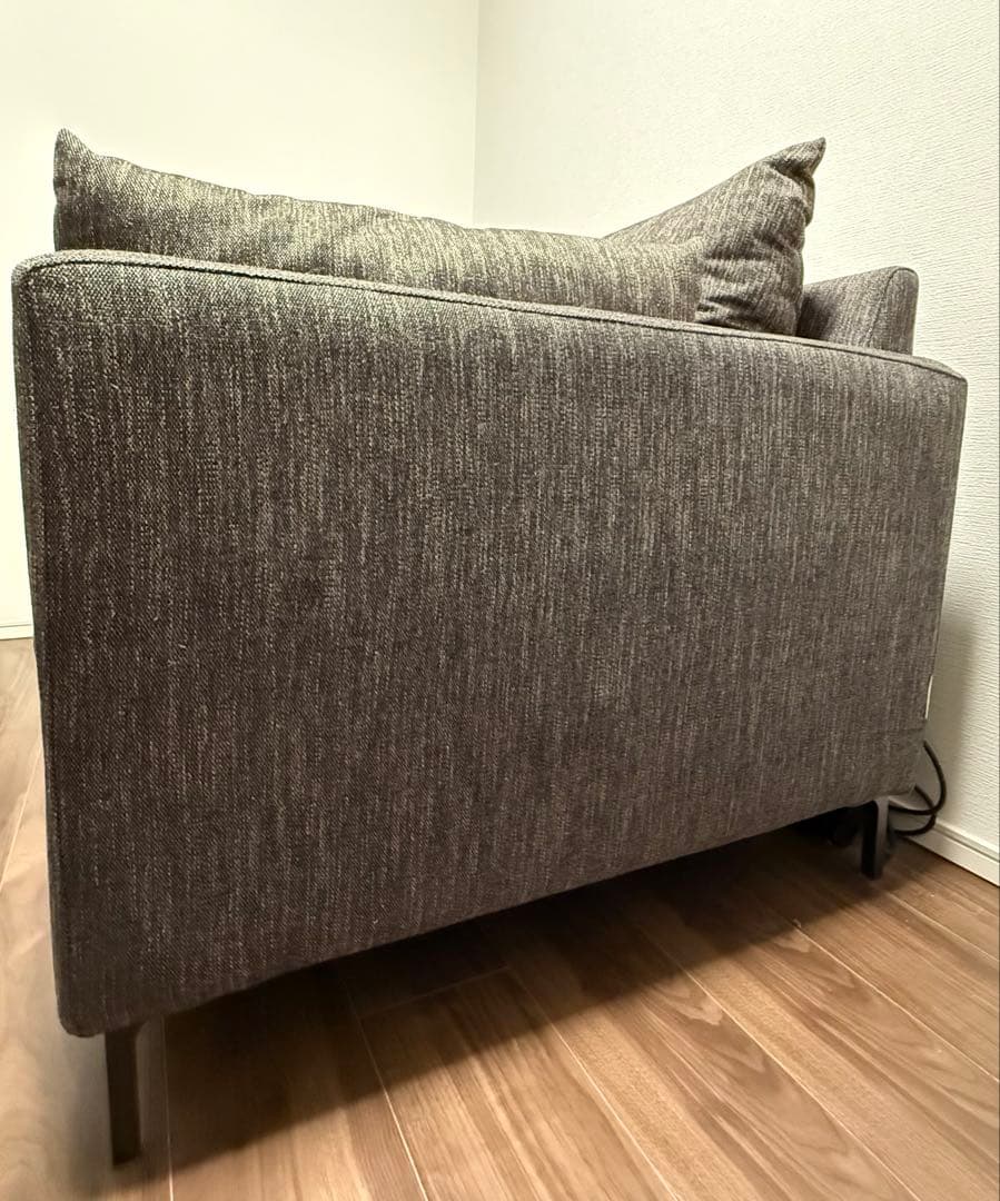 FLYMEe グレー ファブリックソファ 2人掛け
