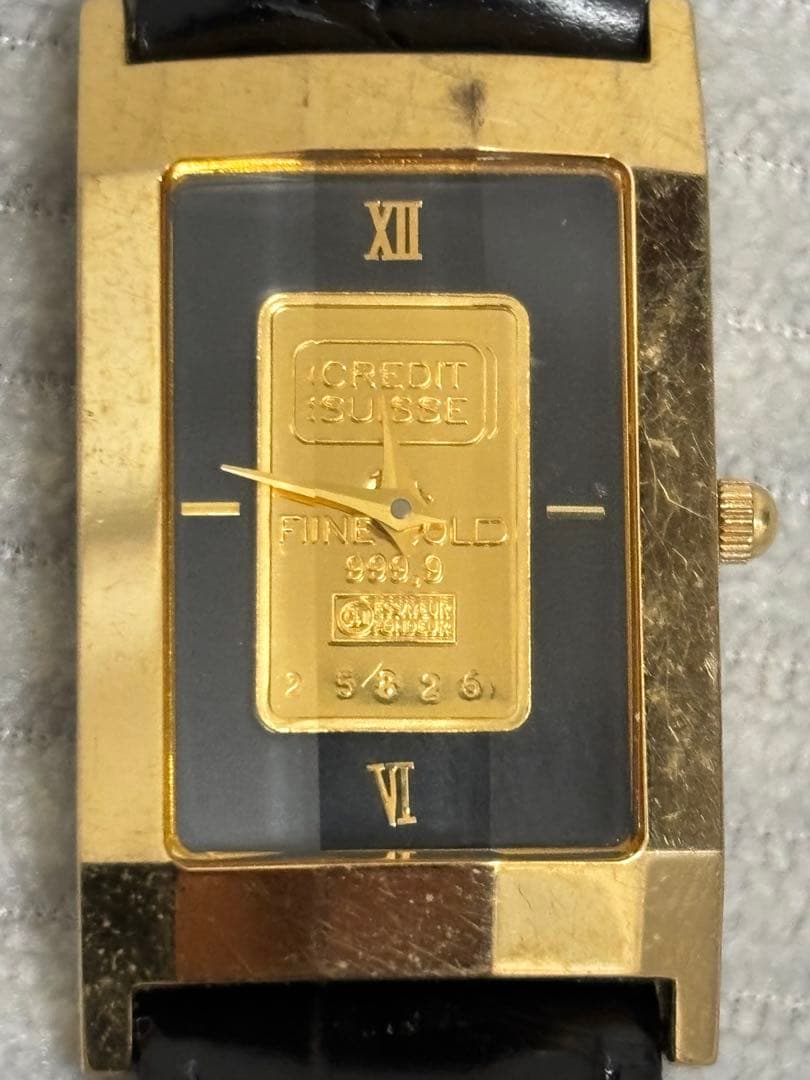 純金　ゴールド　インゴットウォッチ