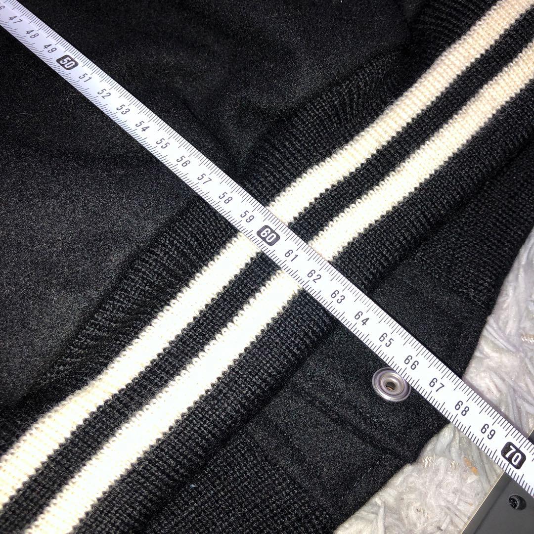 は*ち様 VAN JACレザー切替スタジャン黒試着程度