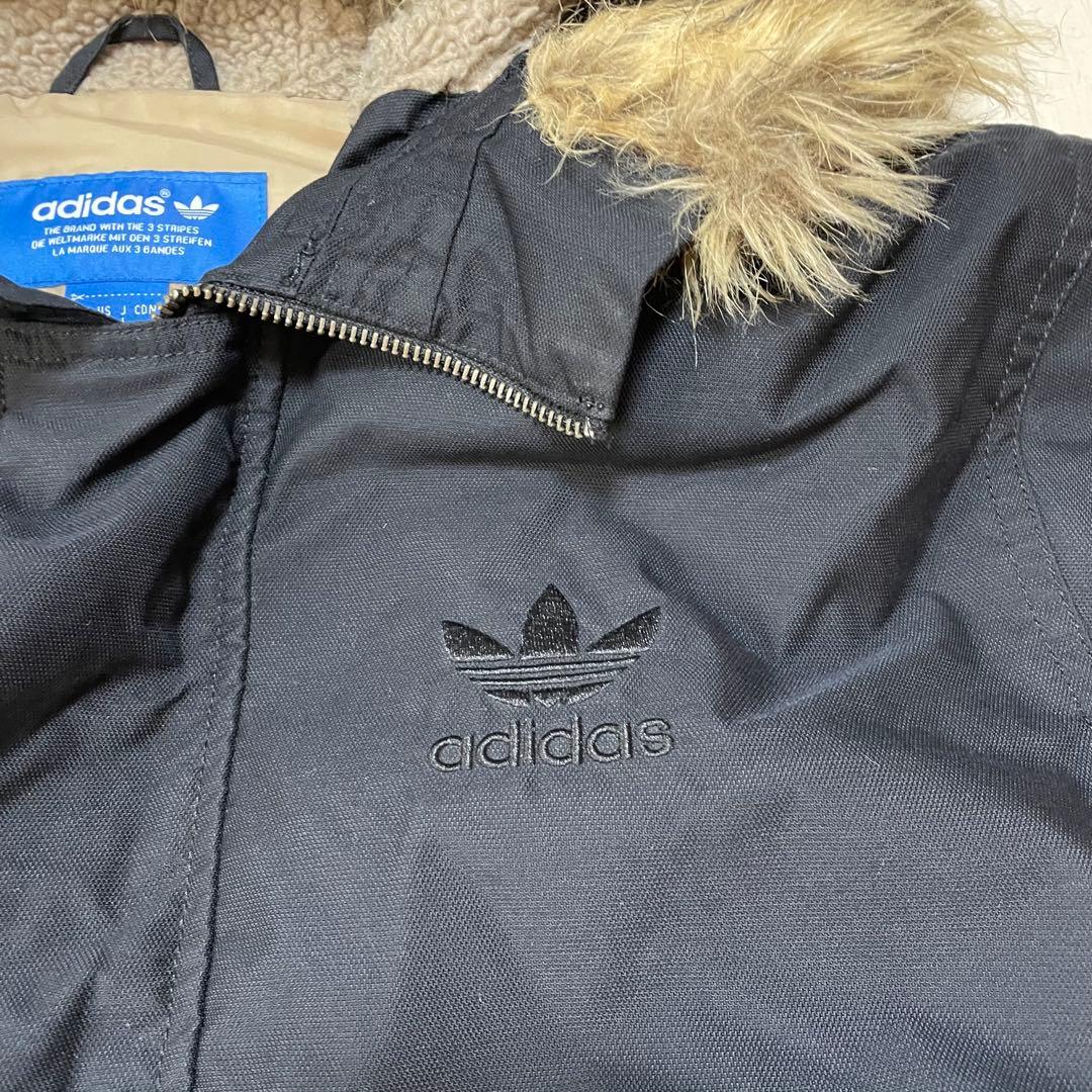 人気✨アディダス【L】N-2Bフライトジャケット ブルゾン ロゴ刺繍