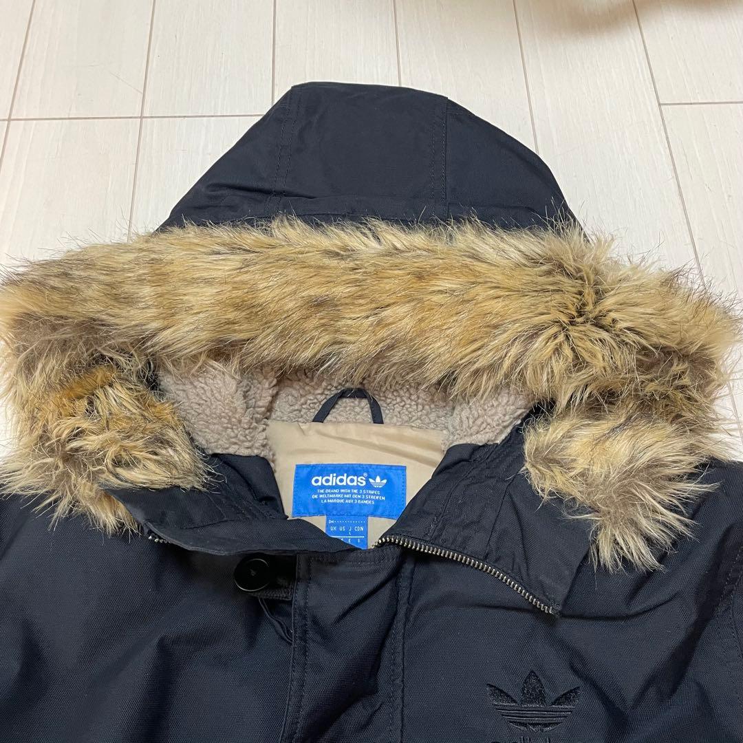 人気✨アディダス【L】N-2Bフライトジャケット ブルゾン ロゴ刺繍