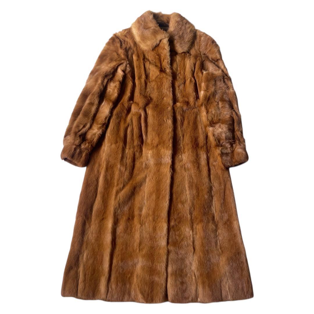 極美品✨ エンバ EMBA 最高級 ミン クファー ロングコート デミバフ 9号