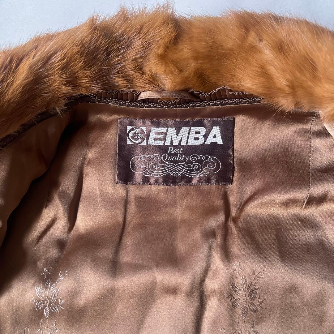 極美品✨ エンバ EMBA 最高級 ミン クファー ロングコート デミバフ 9号