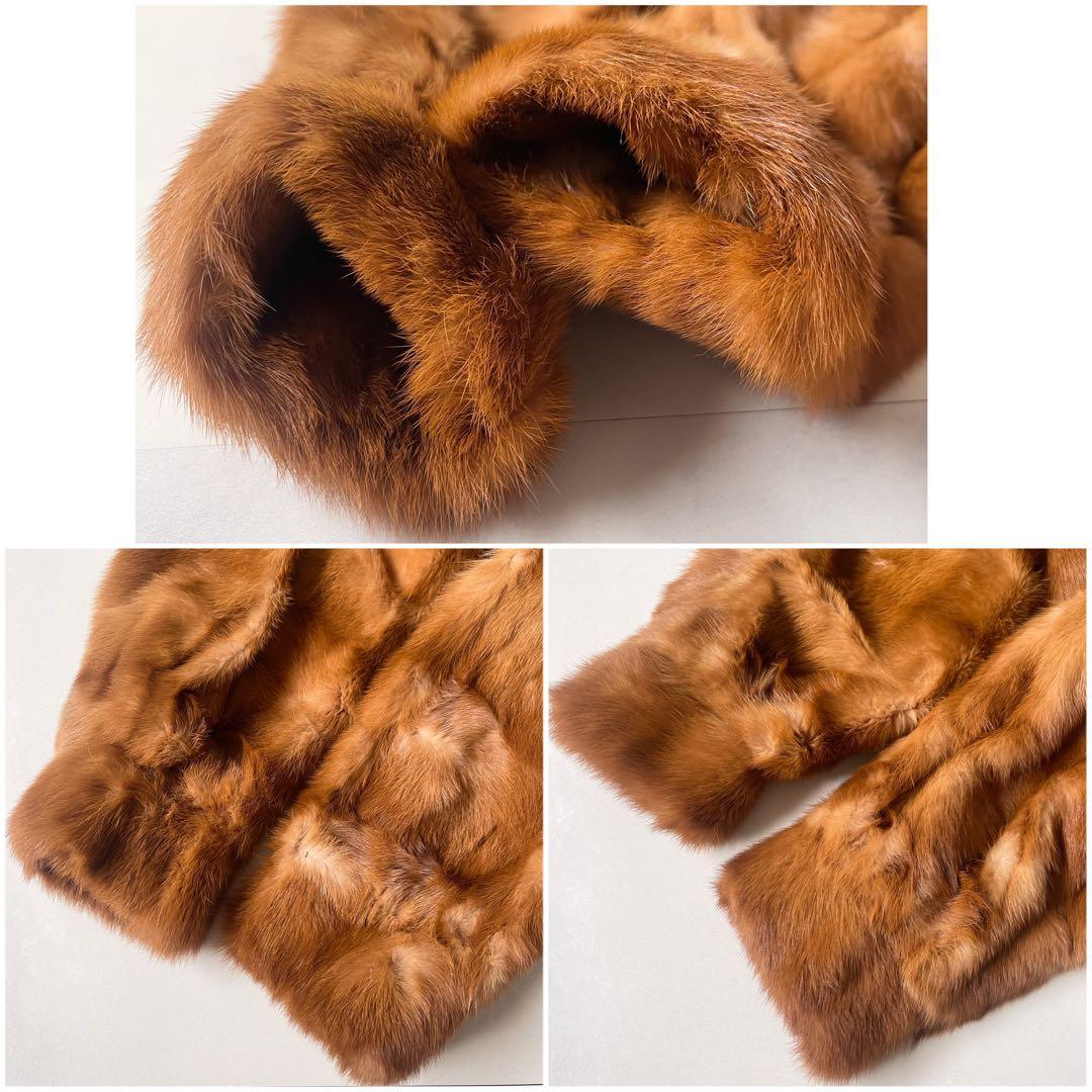 極美品✨ エンバ EMBA 最高級 ミン クファー ロングコート デミバフ 9号