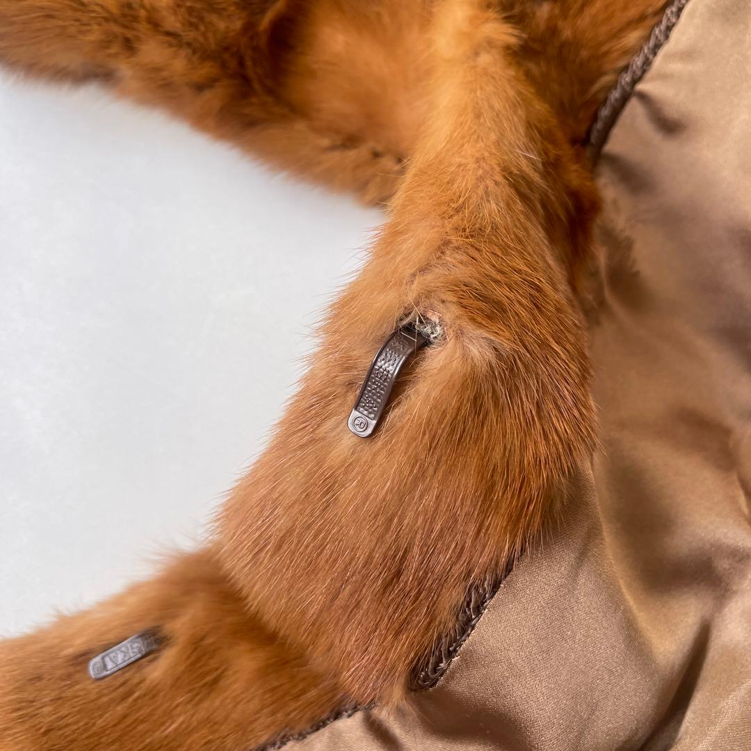 極美品✨ エンバ EMBA 最高級 ミン クファー ロングコート デミバフ 9号