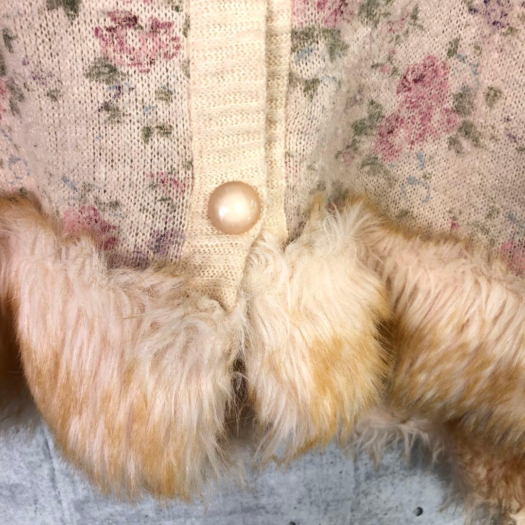 LIZ LISA ドーリーギャル 平成レトロ 古着 小花柄 ニットケープコート