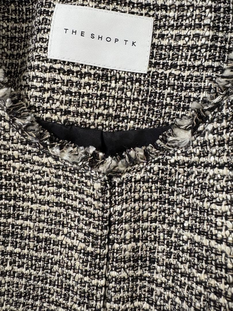 THE SHOP TK★ツイードノーカラージャケット