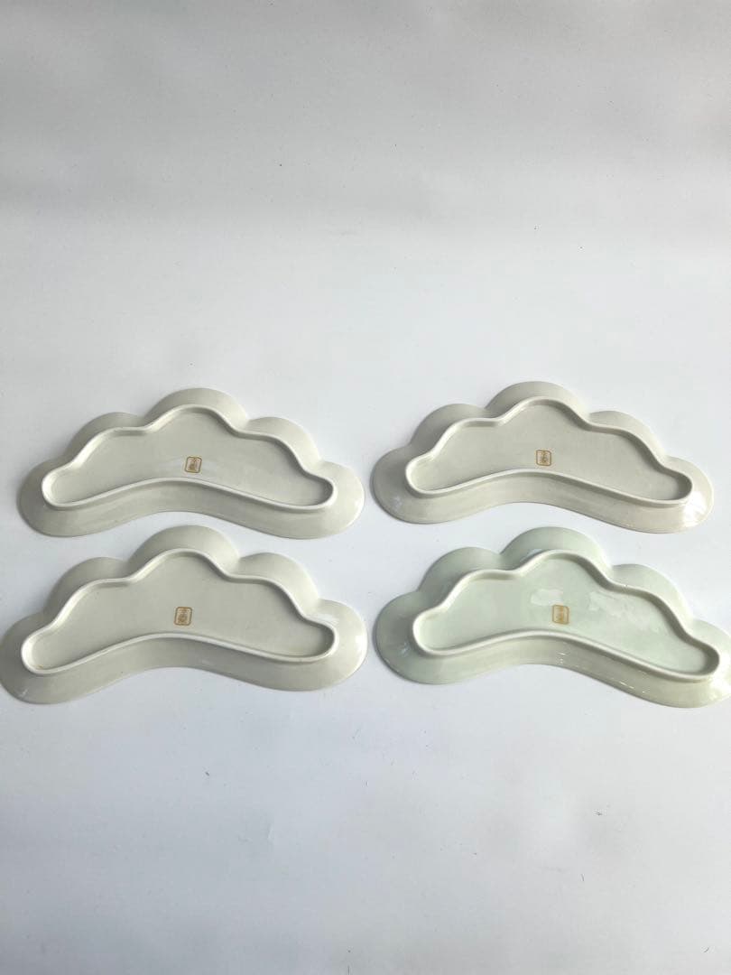 幸楽窯 有田焼 松葉型前菜皿 4枚セット おせちお正月