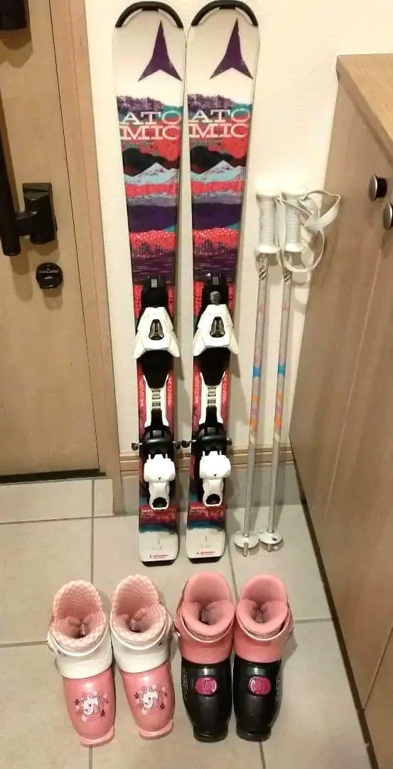 アトミック❤スキー4点セット　板110　靴17〜20cm