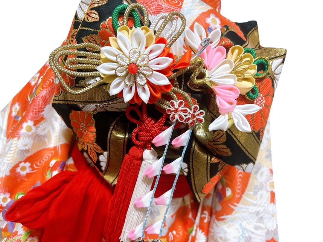 お買い得品♡七五三　7歳　女の子　フルセット　レトロ　正絹