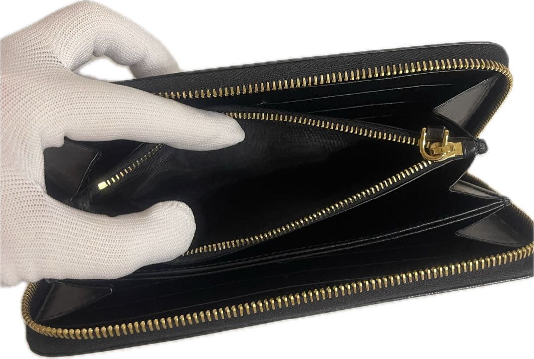 PRADA エピレザー 長財布 ブラック