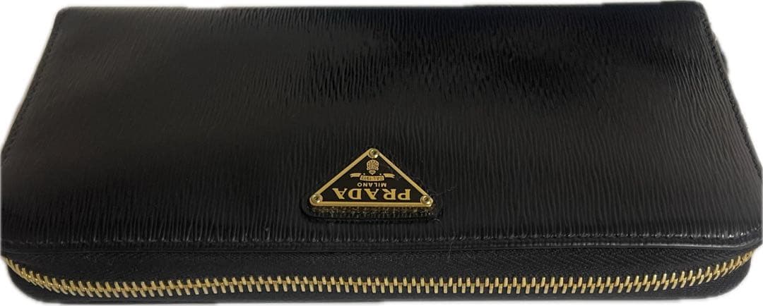 PRADA エピレザー 長財布 ブラック
