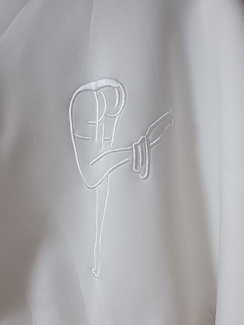 ロゴ刺繍ボンディングフルジップフーディー fiction tokyo