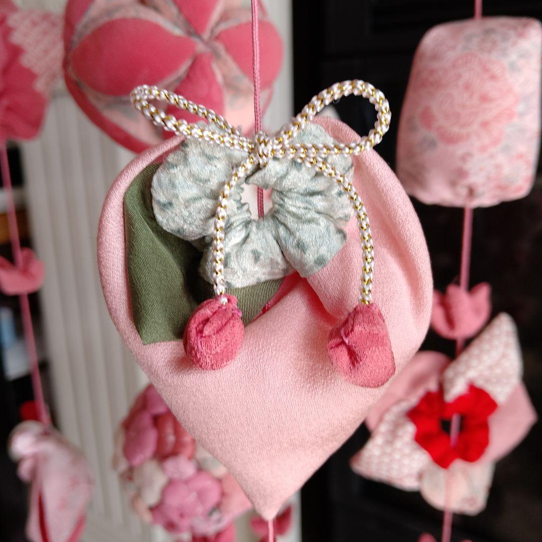 吊るし飾り　吊るし雛　ちりめん細工 　 ハンドメイド　ひな祭り