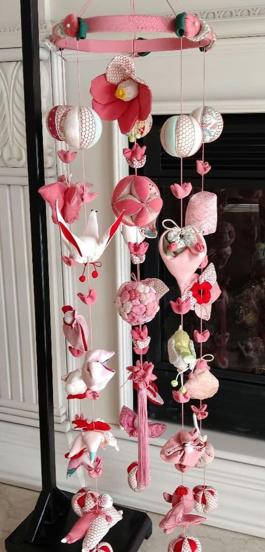 吊るし飾り　吊るし雛　ちりめん細工 　 ハンドメイド　ひな祭り