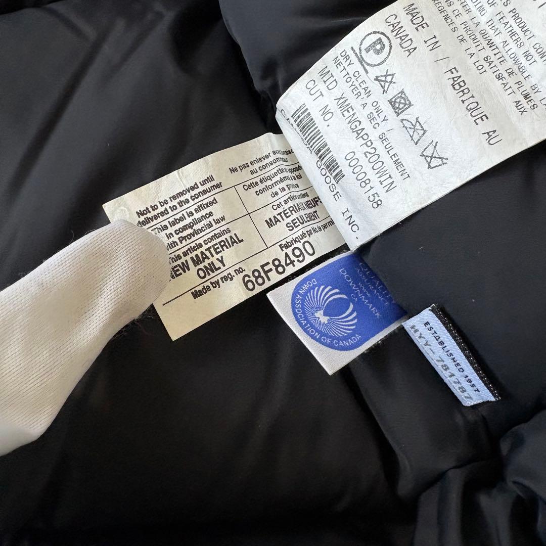 【最高級ダウン❗️】美品！カナダグース　ダウンベスト　ブラックレーベル　M 黒