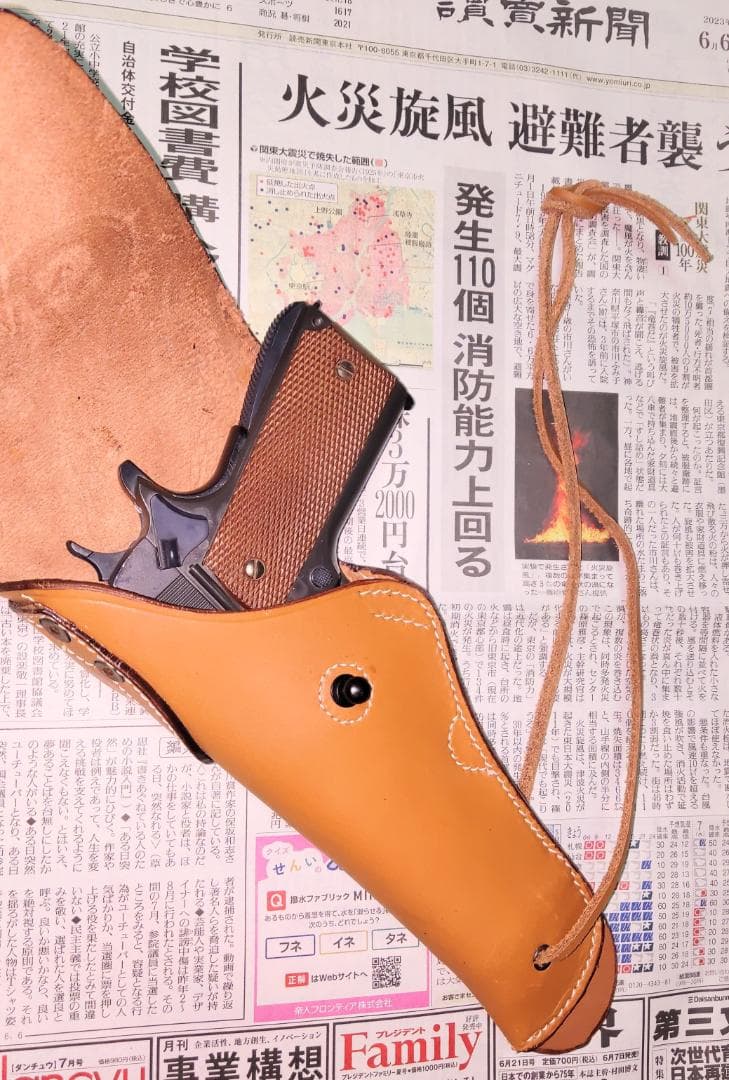レザーホルスター　革製品　レザーアイテム　アメリカ陸軍