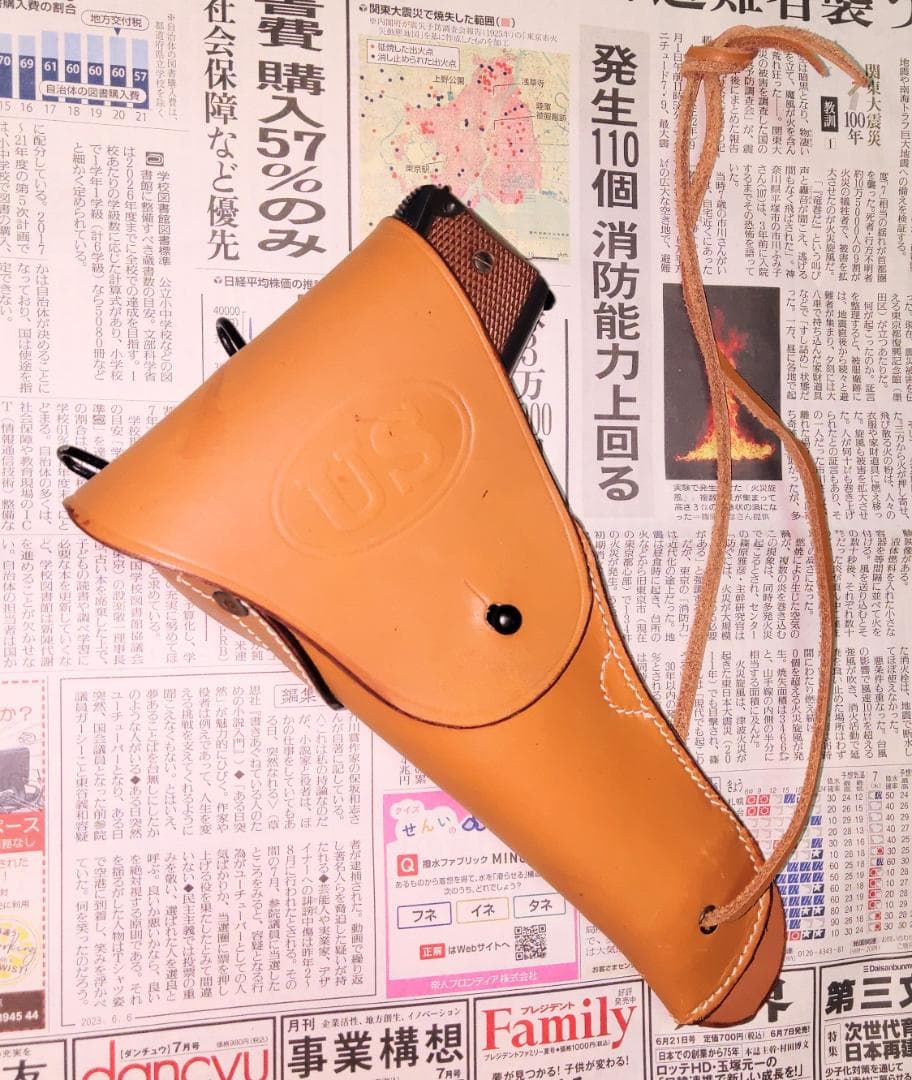 レザーホルスター　革製品　レザーアイテム　アメリカ陸軍