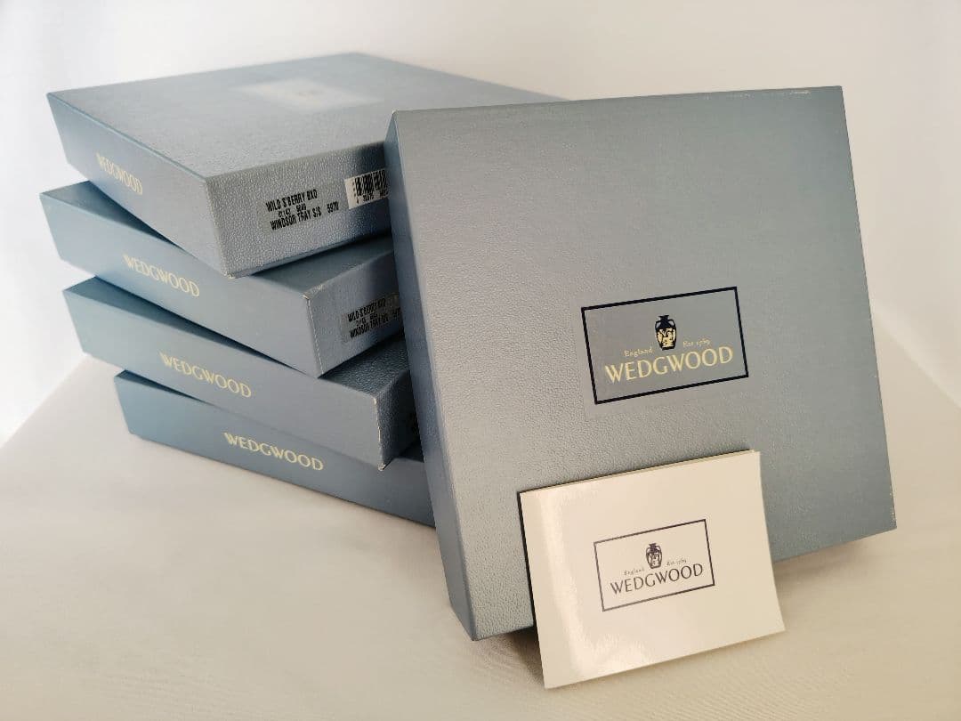 ウェッジウッド　ワイルドストロベリー　ウィンザートレイ 5枚セット未使用