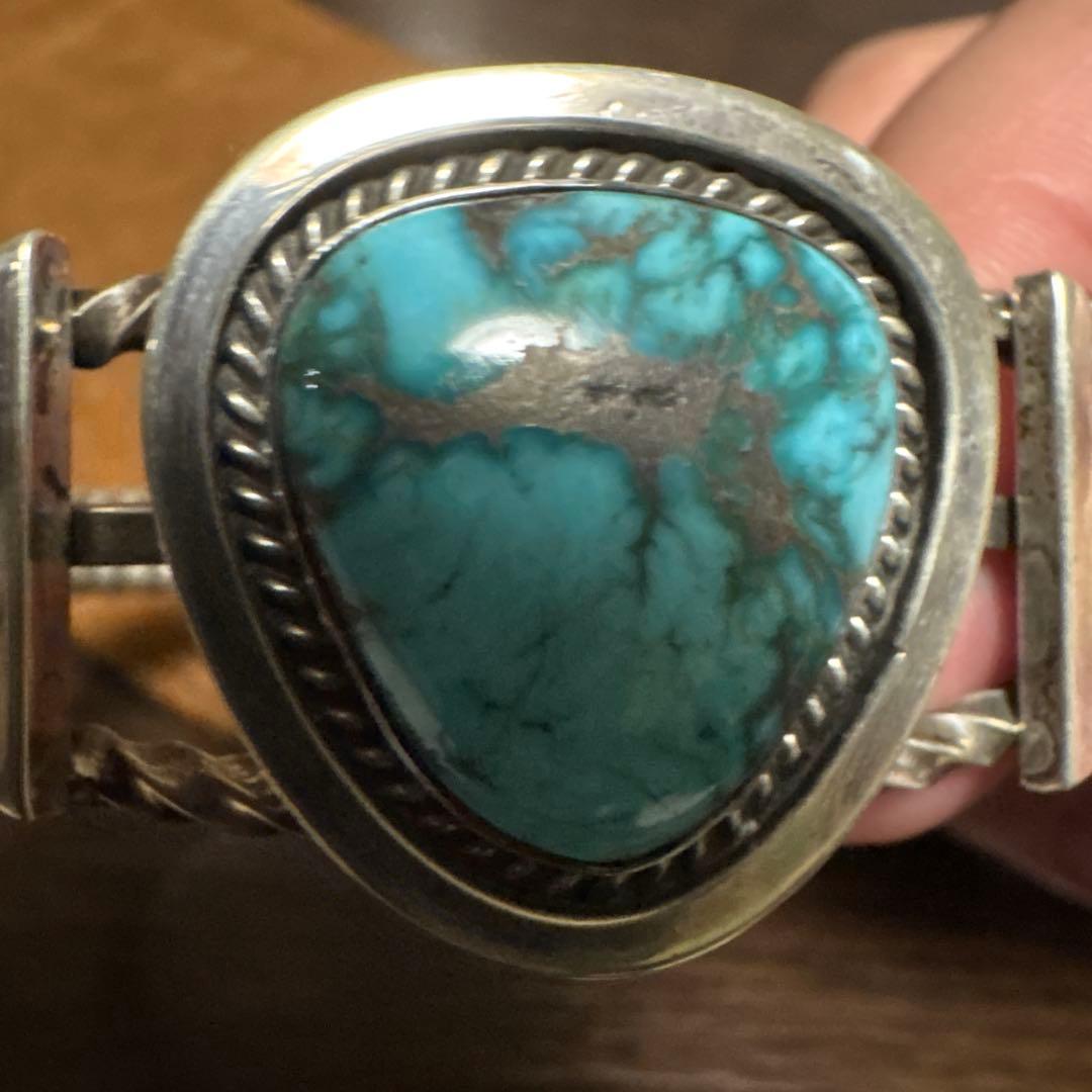 インディアンジュエリー　ターコイズバングル